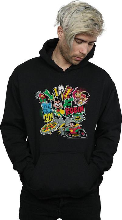 Produktbild Teen Titans Go Robin Montage Kapuzenpullover (4XL)