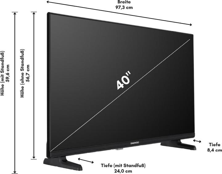 Produktbild Daewoo 40DM63FAS (40", LCD, HD ready)