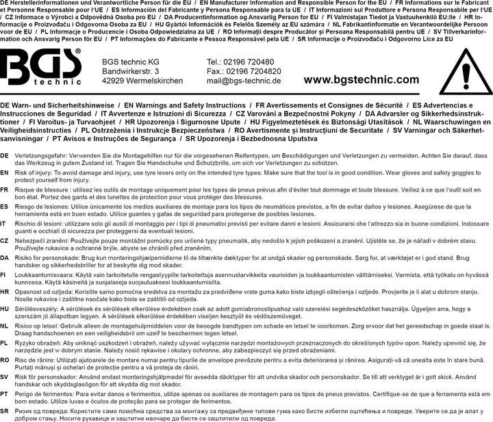 Produktbild BGS Reifenwulst-Niederhalter