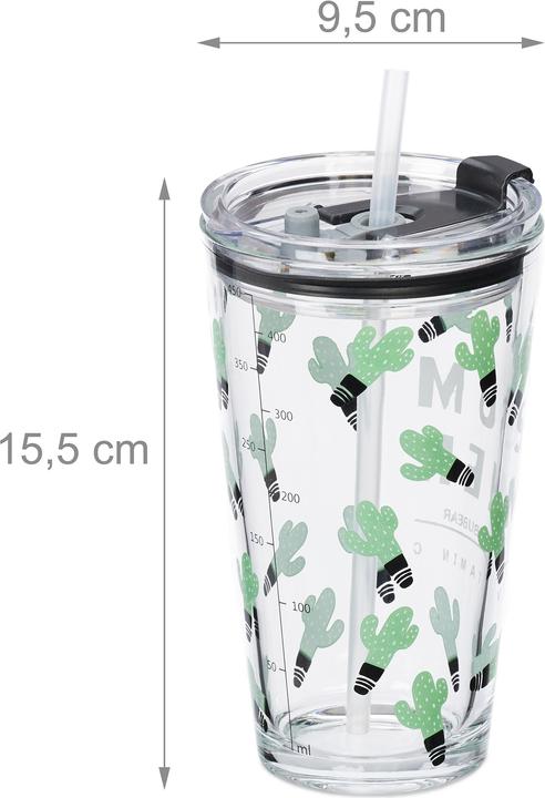 Produktbild Relaxdays 4x Trinkglas