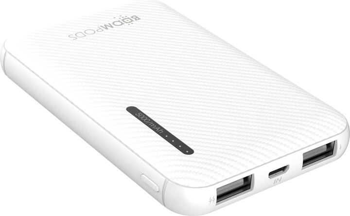 Boompods Obi 5.000mAh white (5000 mAh, 18.50 Wh)
