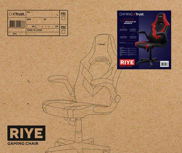 Immagine prodotto Trust Sedia da gioco GXT 703R Riye Nero/Rosso