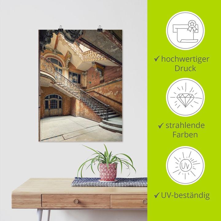 Produktbild Artland Lost Places Verlassene Orte Treppenhaus U4YC (60 x 80 cm)