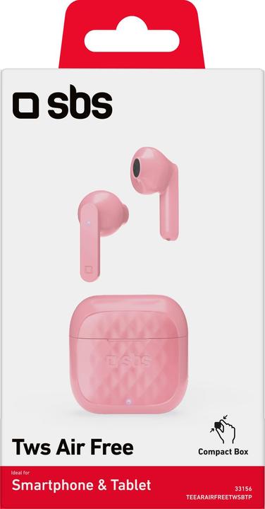 Image du produit SBS Air Free - Casque TWS avec station de recharge de 250 mAh (3.50 h, Sans fil)