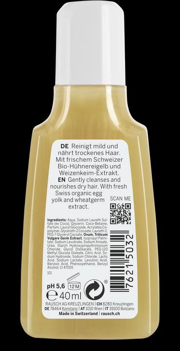 Produktbild Rausch Nähr-Shampoo mit Ei-Öl (40 ml, Flüssiges Shampoo)