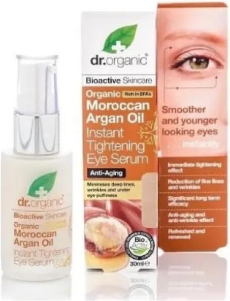 Immagine prodotto Dr. Organic Siero per gli occhi all'olio di Argan del Marocco 30ml (Siero, 30 ml, Giorno)