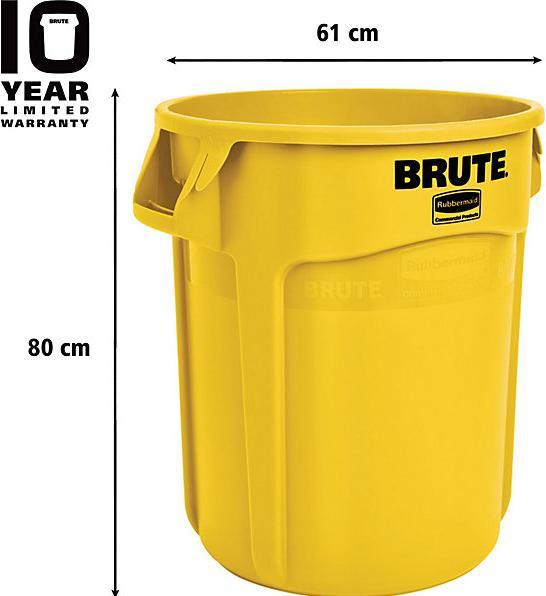 Image du produit Rubbermaid Conteneur universel, rond (166 l)