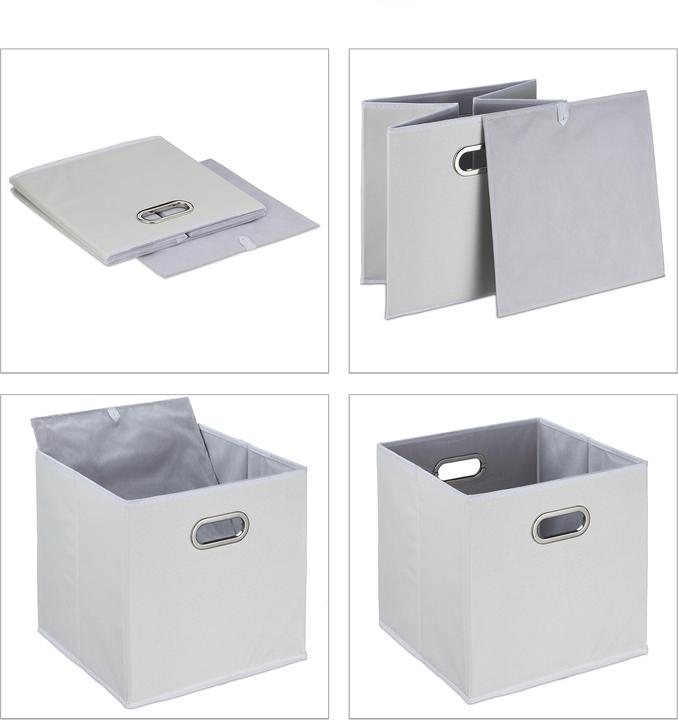 Produktbild Relaxdays 2x Aufbewahrungsbox (33 x 33 x 32 cm, 34.85 l)