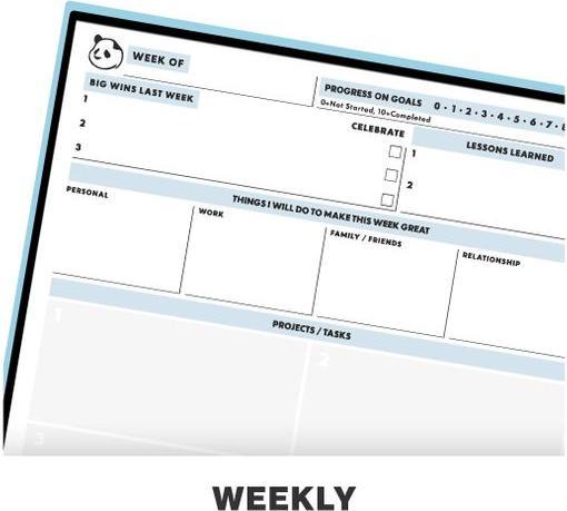 Produktbild Rocketbook Panda Planer (15.2 x 22.6 cm, Liniert, Harter Einband)