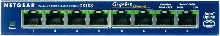 Actual product image Netgear ProSAFE 8-Port Gigabit Unmanaged Desktop Switch (8 ports)
