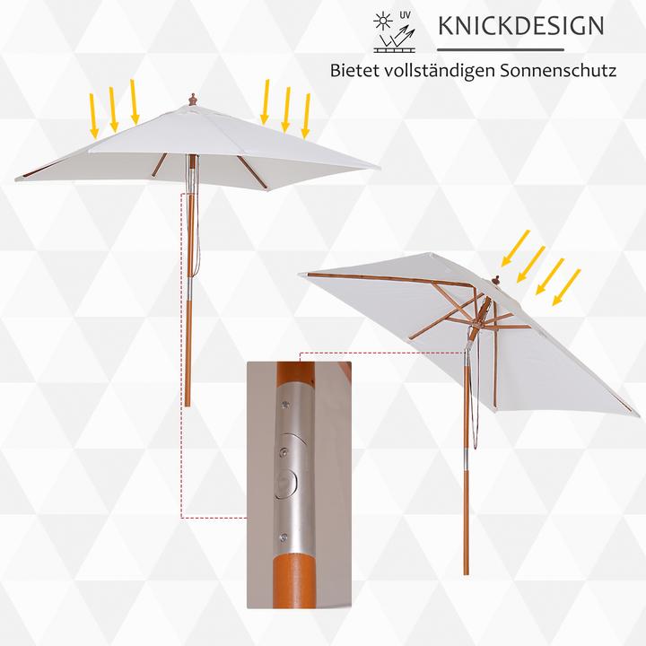 Produktbild Outsunny Sonnenschirm knickbar (1.50 m)