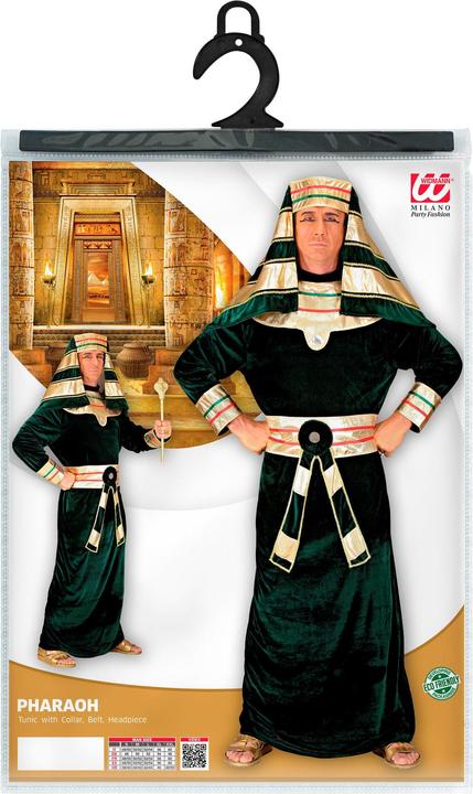 Produktbild Widmann Antikes Pharao Kostüm Tunika mit Halsband, Gürtel, Kopfbedeckung (XXL)