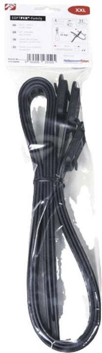 Produktbild HellermannTyton Hellermann Tyton SOFTFIX XXL Kabelbinder Thermoplastische Polyurethane (TPU) Schwarz 3 Stück(e) (Kunststoffkabelbinder, 880 mm, 3 Stk.)