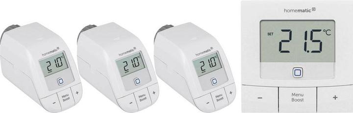Produktbild Homematic IP Set: 3 x Heizkörperthermostat basic + 1 x Wandthermostat basic
