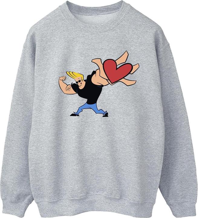 Johnny Bravo Heart Present Sweatshirt (XXL)