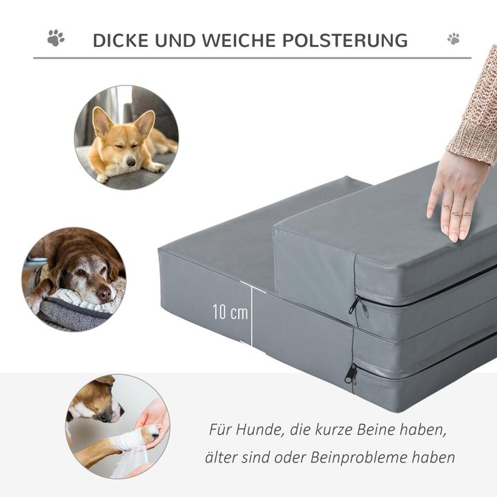 Produktbild PawHut Hundetreppe klappbar (Hund, Komplett zu öffnen)