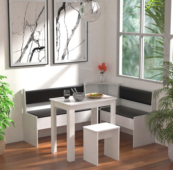 Image du produit VCM Groupe de bancs d'angle Groupe de sièges Esal Mini (153 x 123 x 80 cm)