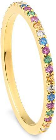 Breuning RING - Brill. | Sky Blue | Apple Green | Saf. Pink (51, 585/14 K Gold)