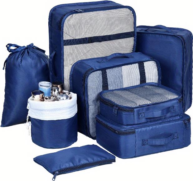 Only-Bags.Store Travel Organizer Bag Set, grosse Kapazität Packing Cubes mit multifunktionalen Make-up Lagerung
