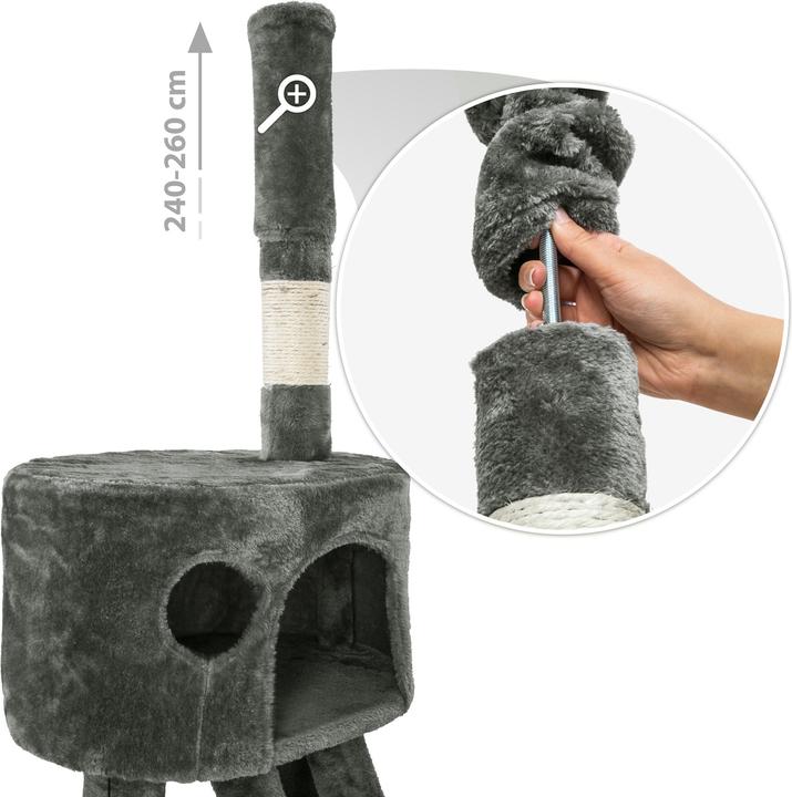 Immagine prodotto tectake Hansi (260 cm, Grigio/bianco)