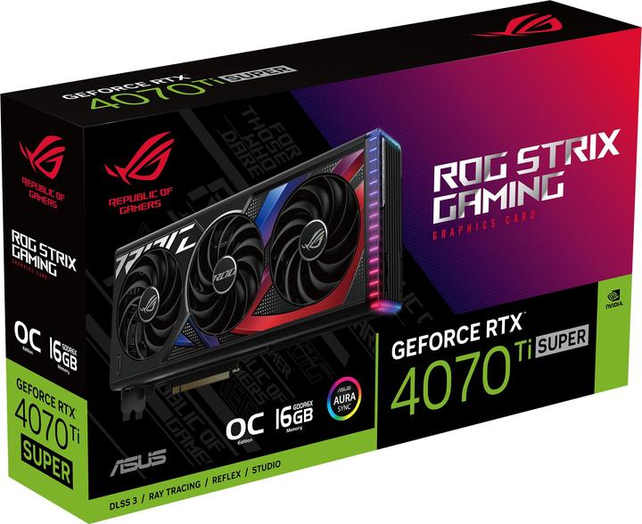 Image du produit ASUS Strix GeForce RTX 4070 Ti SUPER OC Edition (16 Go)