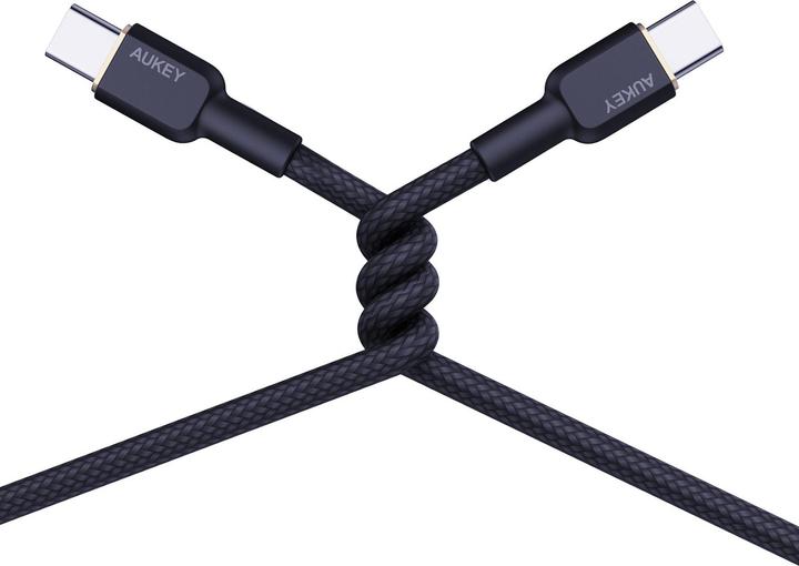 Image du produit Aukey Câble USB-C - USB-C, PD 60W, 1.8 m (1.80 m, USB 3.2 Gen 1, 60 W)