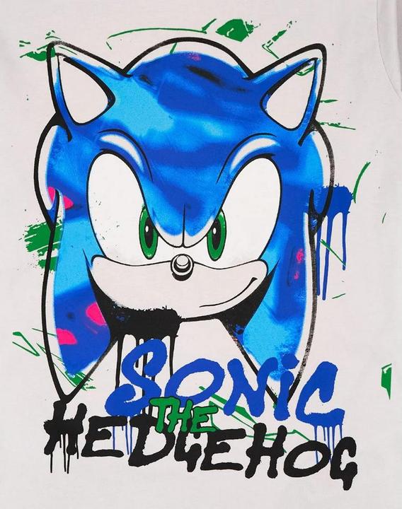 Immagine prodotto Sonic The Hedgehog Skater Maglietta Graffiti Manica Lunga Ragazzi (128)