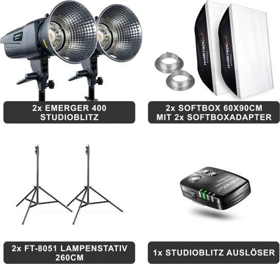 Produktbild Walimex pro Emerger 400 Set Double (400 W, Set)