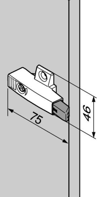 Actual product image Blum OTION 971A in cross adapter plate