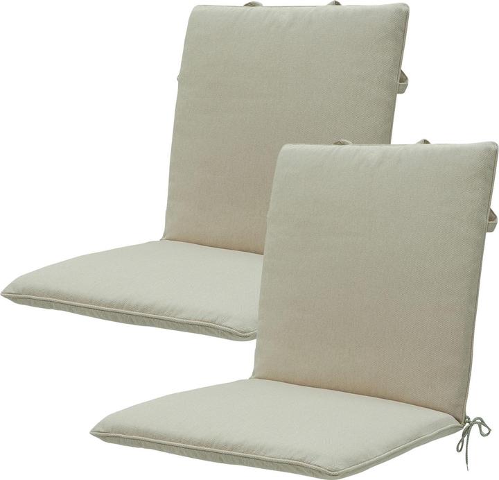 Natura Punto Garden Chair Low Back Rest by Madison, Set of 2 (97 x 49 cm)