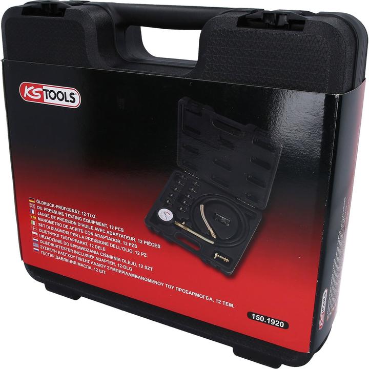 Produktbild KS Tools Öldruck-Prüfgerät, 12-tlg, 0-10bar