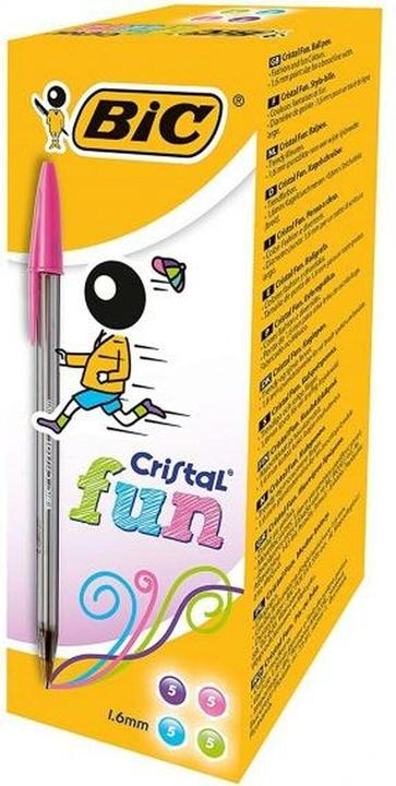 Actual product image Bic Cristal large Blue, Green, Pink, Purple Ballpoint pen 20 piece(s) (Rose, Blue, Green, Violet, 20 x)