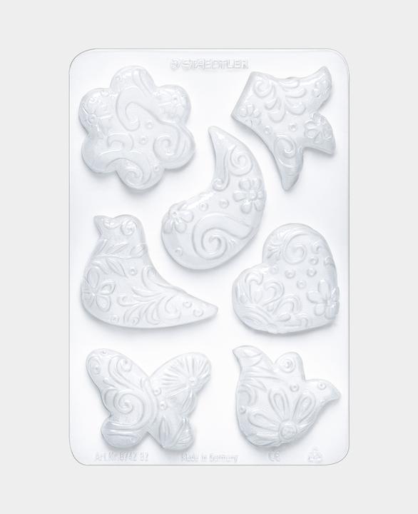 Actual product image Fimo 8742 Motif Mould Polybag, "Spring", 7 motifs, motif size: 6 x 7 cm