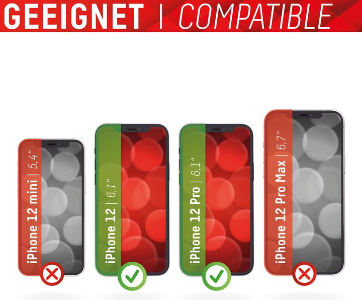 Image du produit Displex Real Glass, 2D Panzerglas (1 pièce(s), Realme 12 Pro+, Apple iPhone 12)