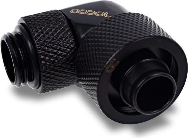 Image du produit Alphacool Pivot de glace 16/10mm à visser 90?? tournant G1/4 - 4pcs Set Deep Black