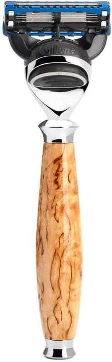 Actual product image Mühle Shaving set, 3-piece, shaving brush with silver tip badger tip, HANDCRAFTED (Shaving brush)