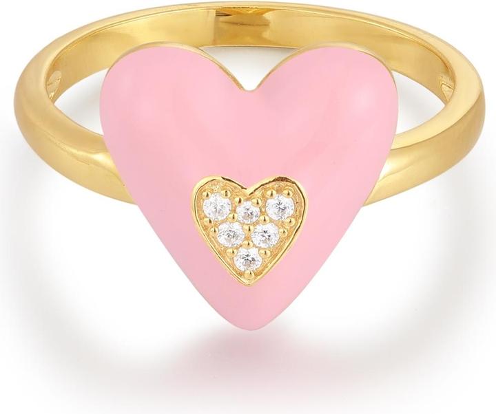 Immagine prodotto Glanzstücke München Cuore da donna in argento Sterling Cubic Zirconia Oro Giallo - 33874 (58, 925 Argento)