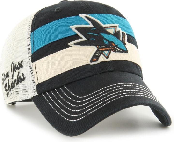 Actual product image 47 Brand Relaxed-Fit Trucker Cap - CLUBHOUSE San Jose Sharks