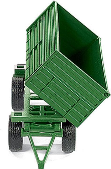 Actual product image Siku John Deere tractor with trailer