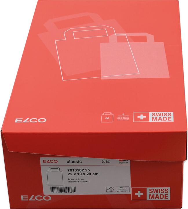 Produktbild Elco Papiertragetaschen mit Flachhenkel (Geschenktüte, 50 x)