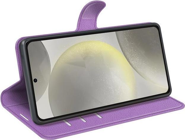 Actual product image MU Classic Litchi Leather Bookcover Series (Samsung Galaxy S24 FE)