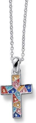 Oliver Weber Collection Oliver Weber - Cross Necklace Gaudi Cruz S 12010 MUL