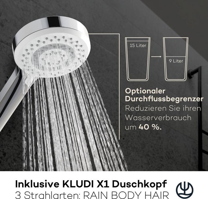 Image du produit Kludi X3 Colonne de douche avec mitigeur thermostatique
