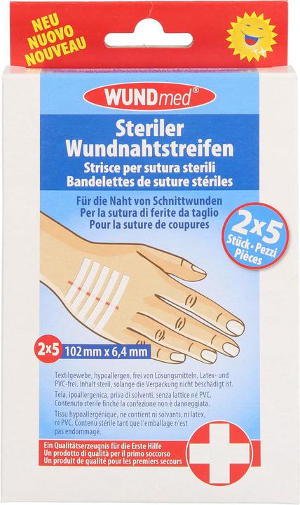 Actual product image Axisis Suture strips 102x6,4mm, 10 pcs. plasters (1 x)
