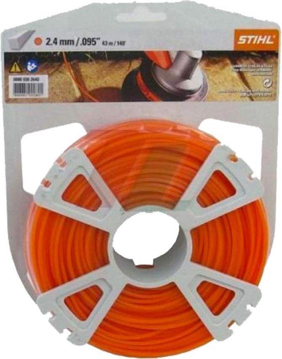 Produktbild Stihl 9302339 Mähfaden rund 2.4 mm x 41m, orange (Rasentrimmer, Trimmerfaden + Fadenspule)
