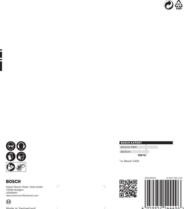 Produktbild Bosch Professional Zubehör EXPERT C470 Schleifpapier-Set für Exzenterschleifer, 150 mm, Mehrloch, G 60/120/240, 6-tlg. (60, 120, 240)