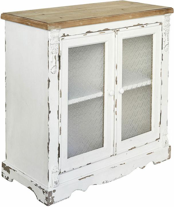 Produktbild Loberon Kommode South Yarmouth antikweiss/braun (80 x 80 x 38 cm)
