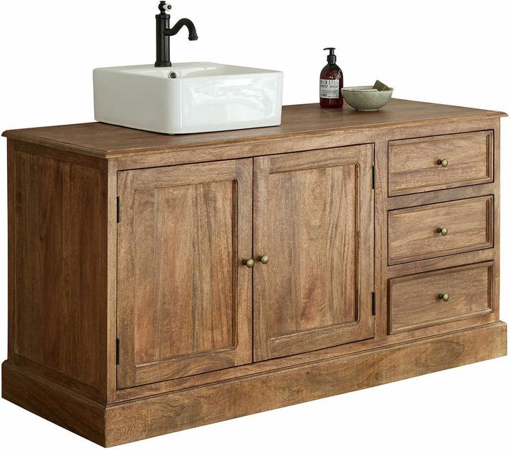 Produktbild Loberon Waschtisch Dorchester braun/weiss