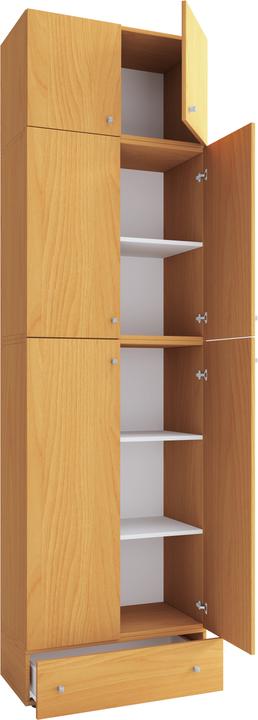 Produktbild VCM Büroschrank Aktenschrank Lona 5-fach Schublade Tür (70 x 39 x 240 cm)