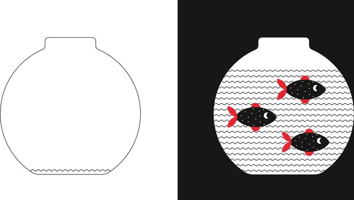 Actual product image Gegensätze schwarz-weiss-rot (Baby Montessori) (German)